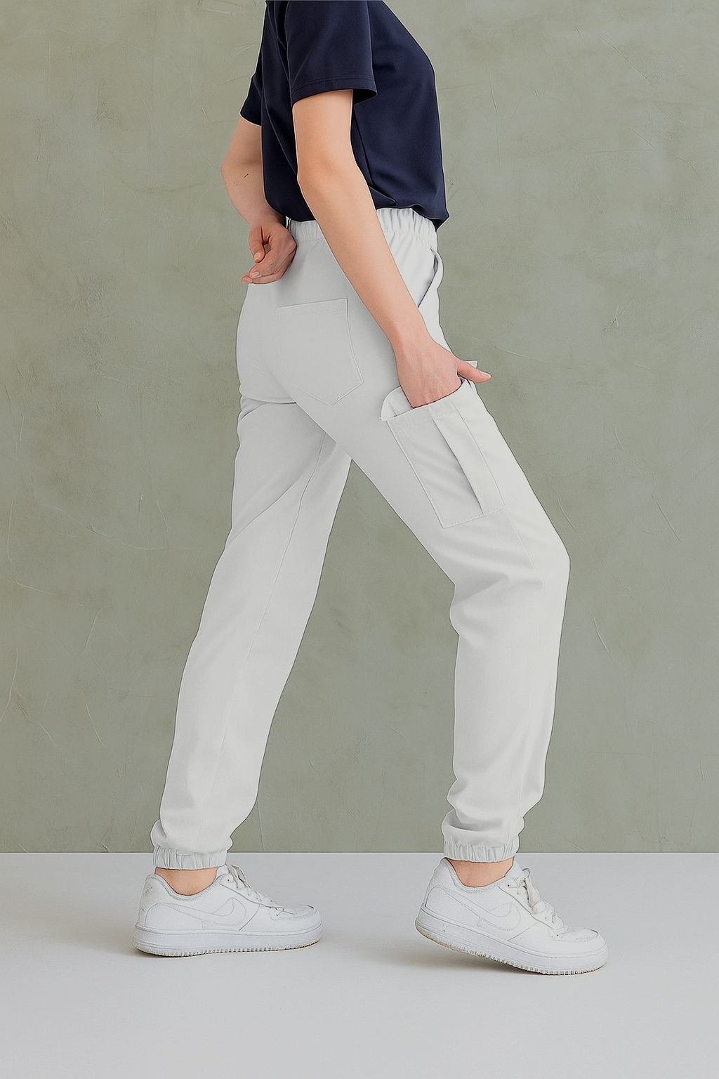 Брюки Jogger Lux Lycra Белый (Beyaz) XXL
